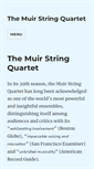 Mobile Screenshot of muirstringquartet.org