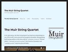 Tablet Screenshot of muirstringquartet.org
